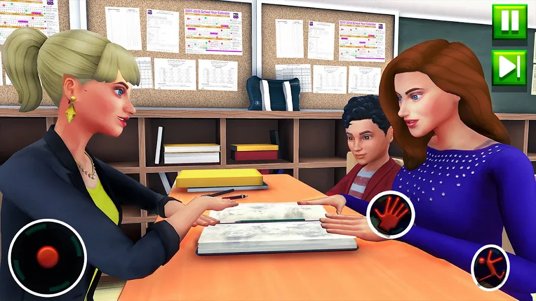 High School Teacher Sim Games  [МОД Unlocked] Screenshot 3