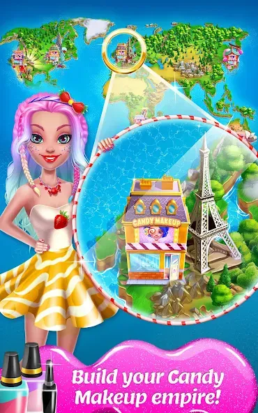 Candy Makeup Beauty Game  [МОД Unlimited Money] Screenshot 5