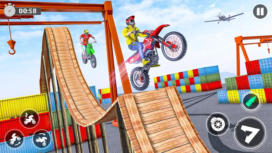 Bike Stunt Race Tricks Master  [МОД Бесконечные деньги] Screenshot 4