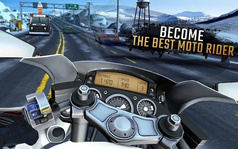 Moto Rider GO: Highway Traffic (Мото Райдер ГО)  [МОД Mega Pack] Screenshot 5