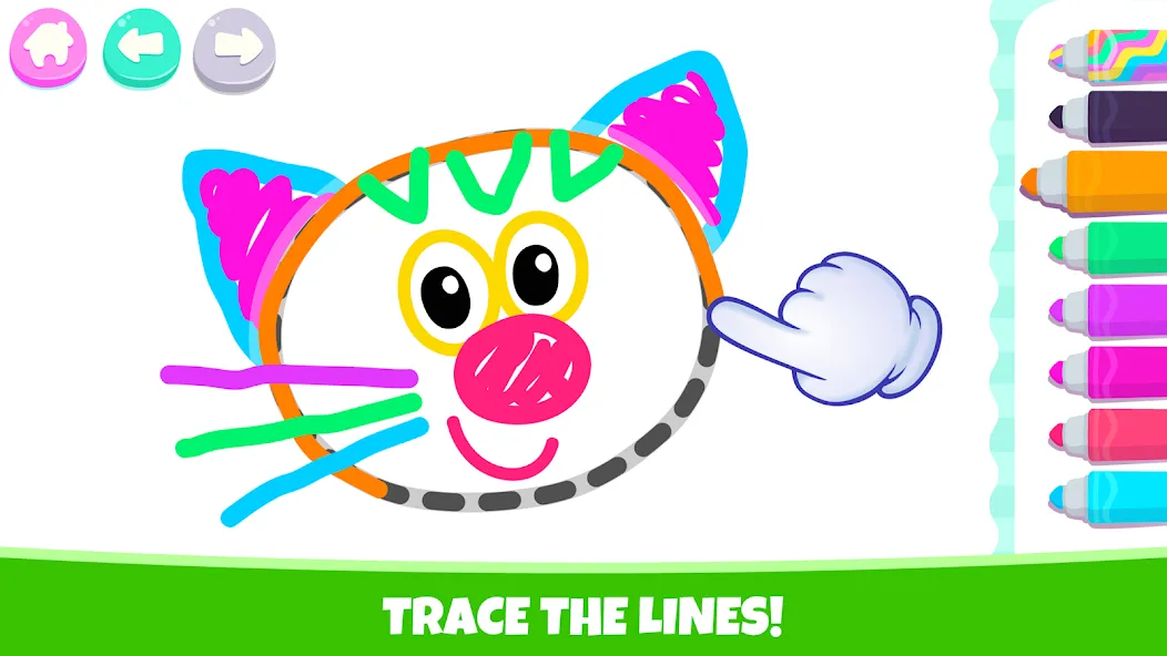 Drawing for kids! Toddler draw  [МОД Бесконечные деньги] Screenshot 2