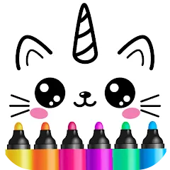 Скачать взлом Drawing for kids! Toddler draw  [МОД Бесконечные деньги] - последняя версия apk на Андроид