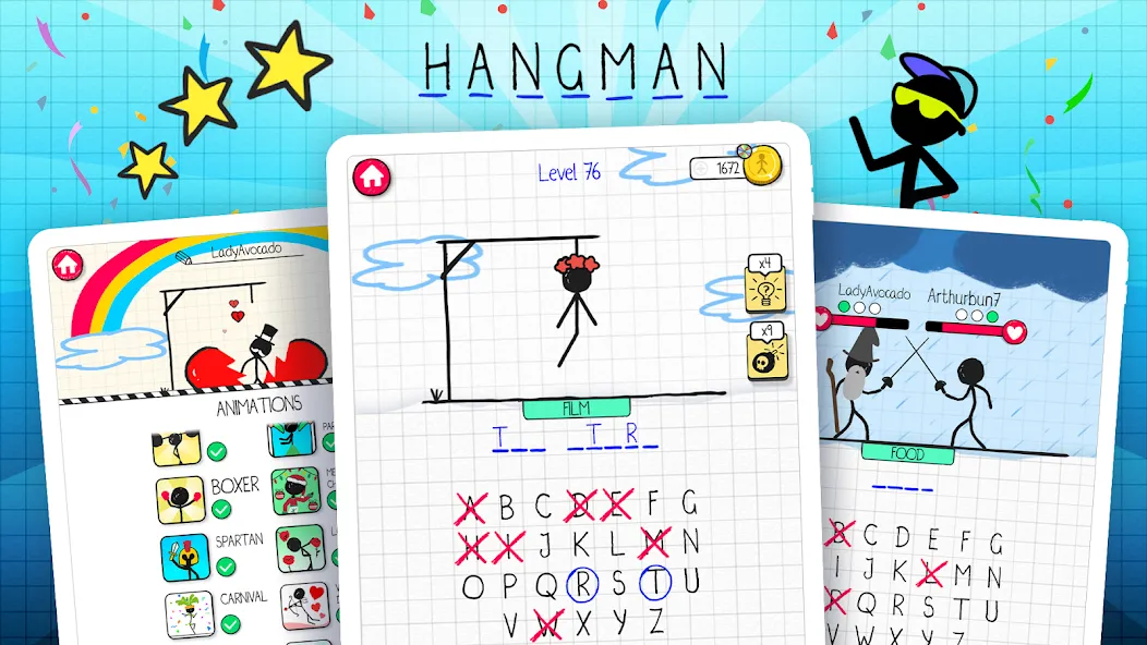 Hangman  [МОД Unlocked] Screenshot 5