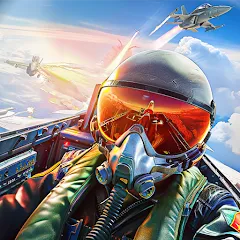 Скачать взломанную Jet Fighter: Sky Combat 3D (Джет Файтер)  [МОД Mega Pack] - полная версия apk на Андроид