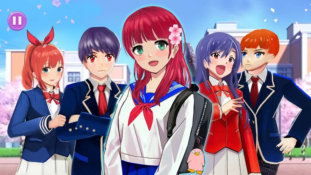 Anime High School Life  [МОД Все открыто] Screenshot 4