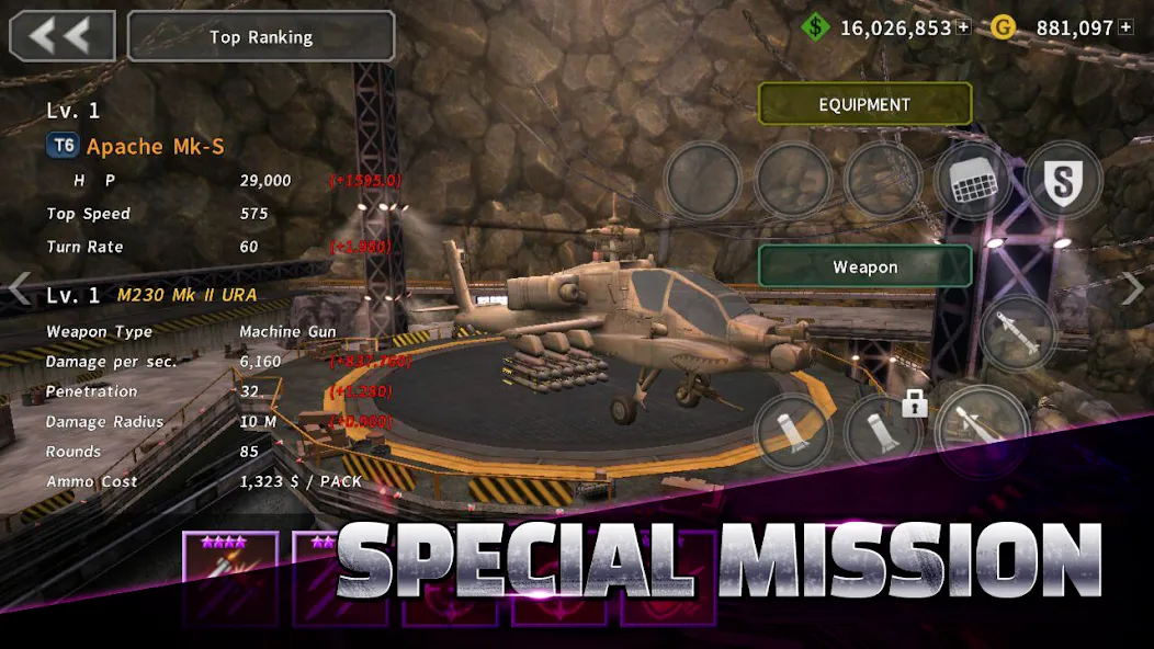 GUNSHIP BATTLE: Helicopter 3D  [МОД Много монет] Screenshot 3