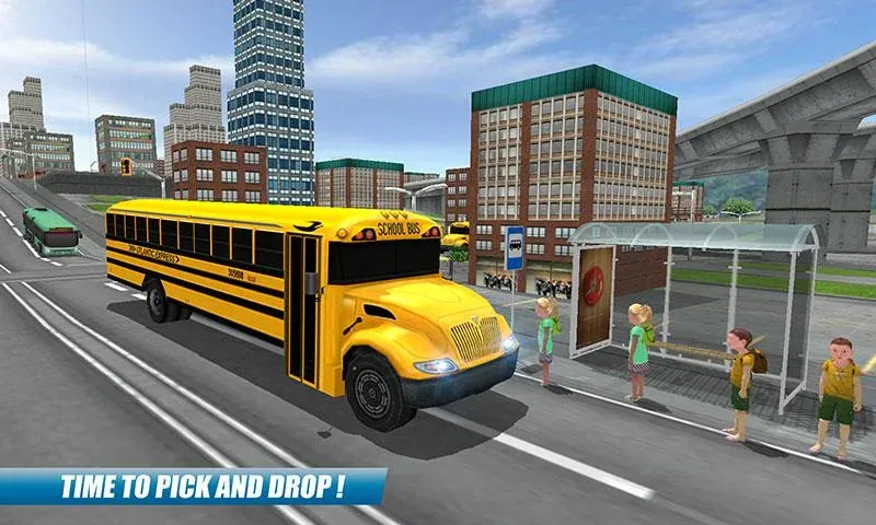 School Bus Driving Game  [МОД Menu] Screenshot 5