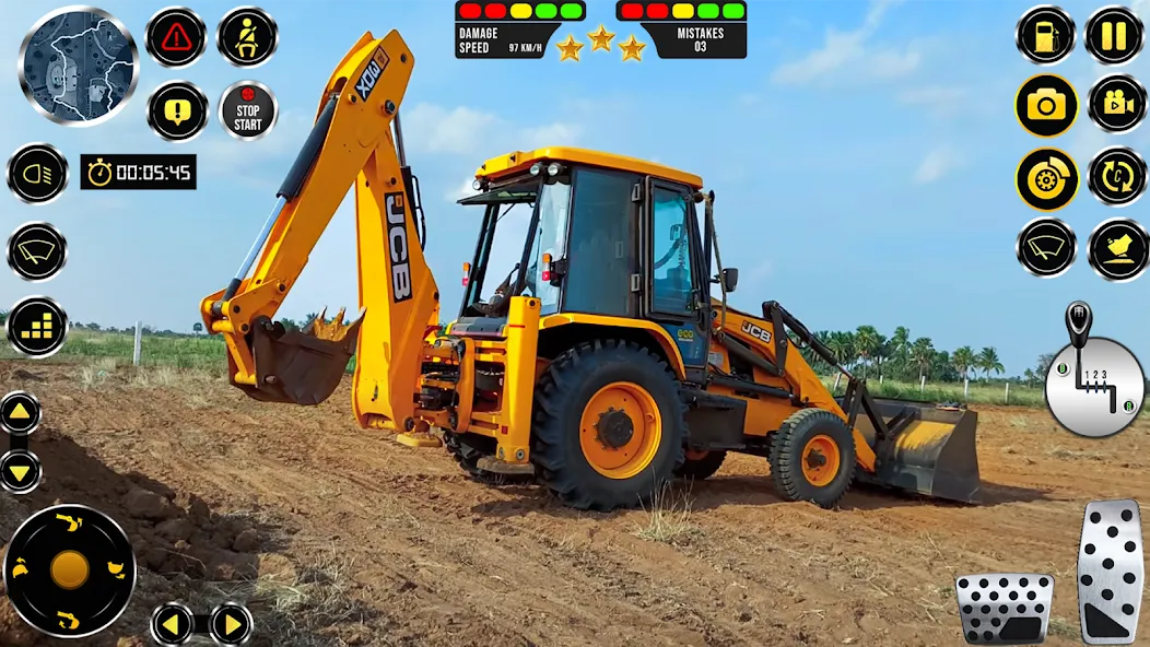 JCB Excavator Construction 3D  [МОД Все открыто] Screenshot 3