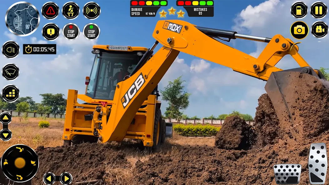 JCB Excavator Construction 3D  [МОД Все открыто] Screenshot 4