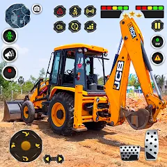 Скачать взлом JCB Excavator Construction 3D  [МОД Все открыто] - последняя версия apk на Андроид