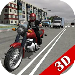 Скачать взлом Russian Moto Traffic Rider 3D  [МОД Unlocked] - стабильная версия apk на Андроид