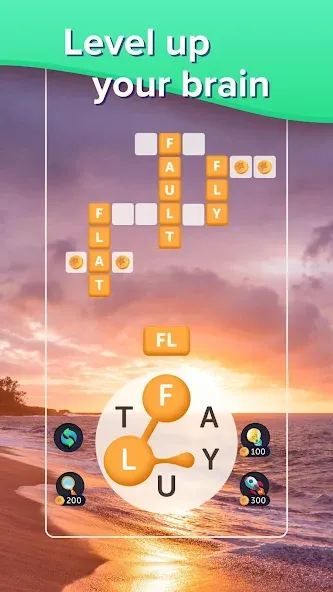 Puzzlescapes Word Search Games (Паззлскейпс Ворд Срч Геймс)  [МОД Unlocked] Screenshot 3