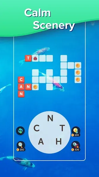 Puzzlescapes Word Search Games (Паззлскейпс Ворд Срч Геймс)  [МОД Unlocked] Screenshot 4