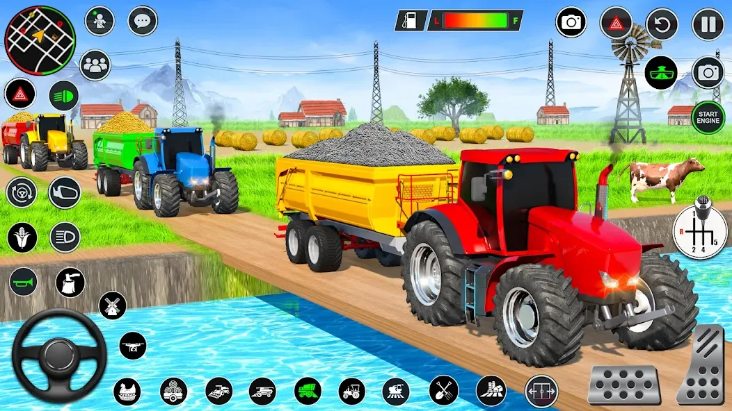 Real Tractor Driving Games (Риал Трактор Драйвинг Геймс)  [МОД Много денег] Screenshot 1