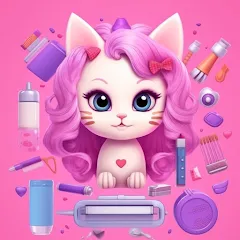 Взлом Idle Cat Makeover: Hair Salon  [МОД Меню] - стабильная версия apk на Андроид