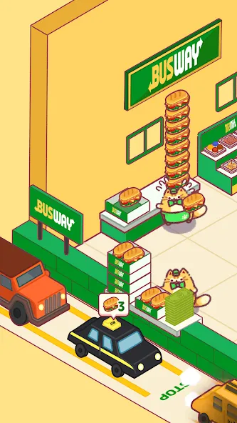 Cat Snack Bar: Cute Food Games (Кэт Снэк Бар)  [МОД Unlimited Money] Screenshot 1