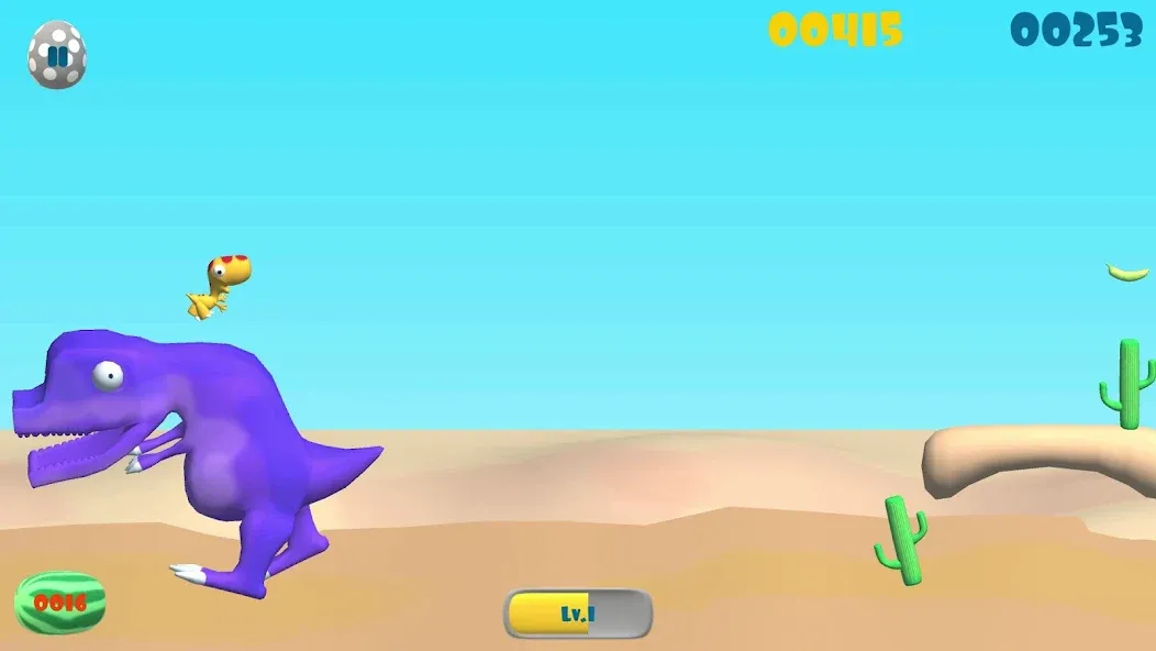 Dinosaur Run (Динозавр Ран)  [МОД Все открыто] Screenshot 1