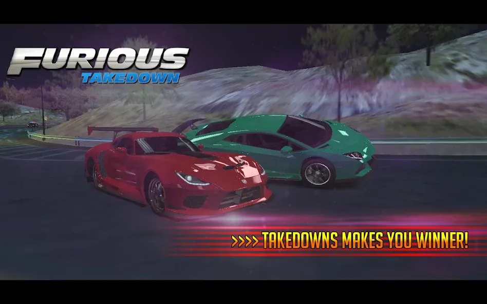 Furious: Takedown Racing (Фьюриъс)  [МОД Меню] Screenshot 4