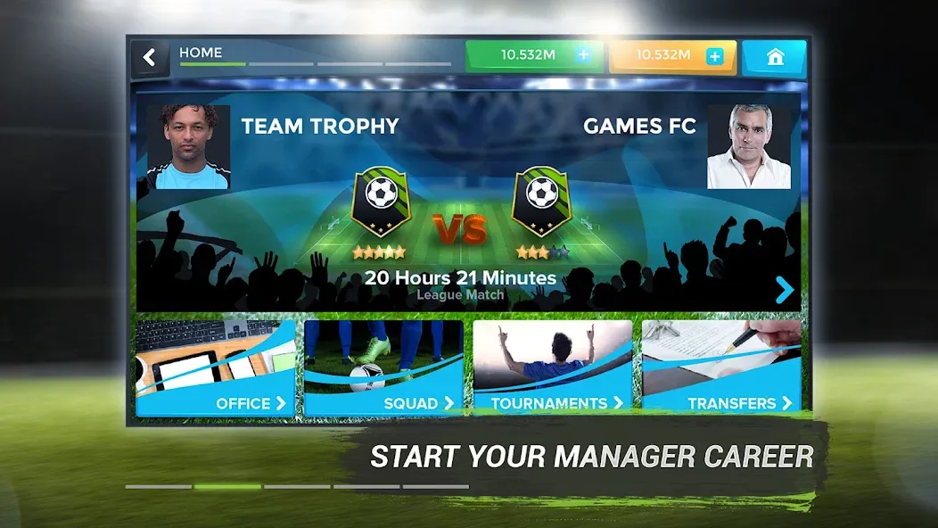 FMU - Football Manager Game (Эфэмуэй)  [МОД Unlocked] Screenshot 2