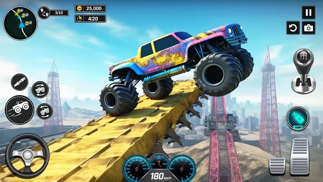 Monster Truck Games- Car Games  [МОД Много монет] Screenshot 2