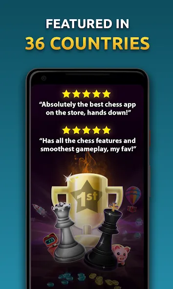 Chess Stars Multiplayer Online (Чесс Старс)  [МОД Unlimited Money] Screenshot 1