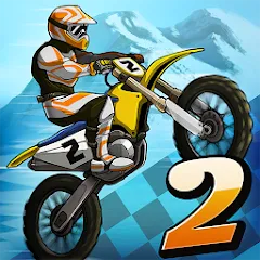 Скачать взломанную Mad Skills Motocross 2 (Мад Скилс Мотокросс 2)  [МОД Mega Pack] - стабильная версия apk на Андроид