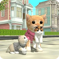 Скачать взломанную Cat Sim Online: Play with Cats  [МОД Много денег] - стабильная версия apk на Андроид