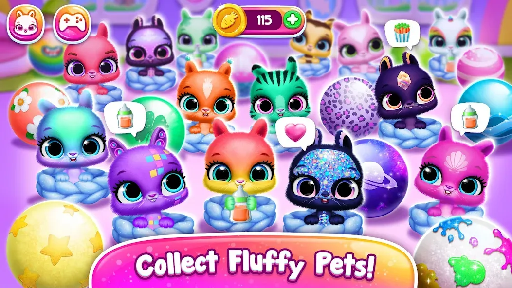 Bunnsies - Happy Pet World (Баннсиз)  [МОД Много монет] Screenshot 4