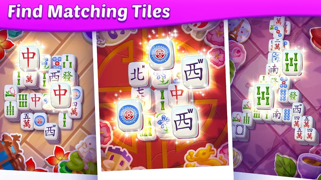 Mahjong City Tours: Tile Match (Маджонг Сити Турс)  [МОД Unlocked] Screenshot 2