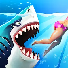 Взломанная Hungry Shark World (Хангри Шарк Ворлд)  [МОД Unlimited Money] - полная версия apk на Андроид