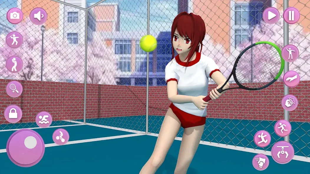 Anime School Girl Simulator 3D  [МОД Mega Pack] Screenshot 2