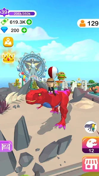 Dino Tycoon - 3D Building Game  [МОД Меню] Screenshot 4