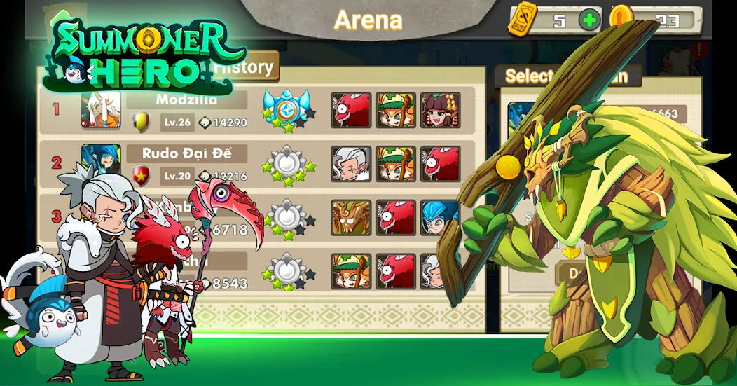 Summoner Hero: Epic Battle (Саммонер Хиро)  [МОД Unlimited Money] Screenshot 5