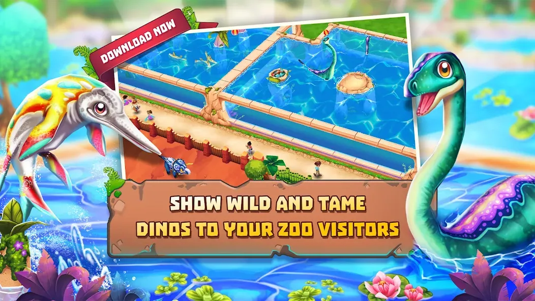 Dinosaur Park – Primeval Zoo (Динозавровый парк)  [МОД Бесконечные деньги] Screenshot 2