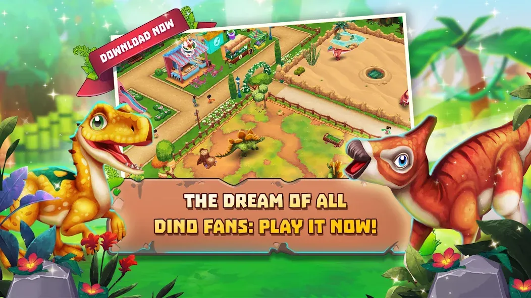 Dinosaur Park – Primeval Zoo (Динозавровый парк)  [МОД Бесконечные деньги] Screenshot 4