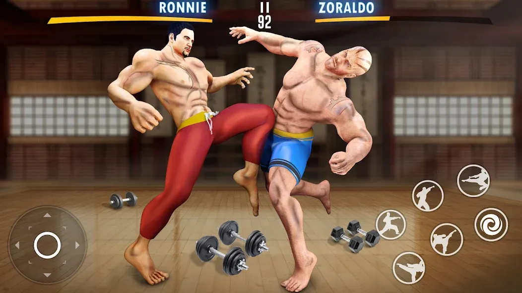 Kung Fu Heros: Fighting Game (упергеройский файтинг Кунгфуигры)  [МОД Menu] Screenshot 3