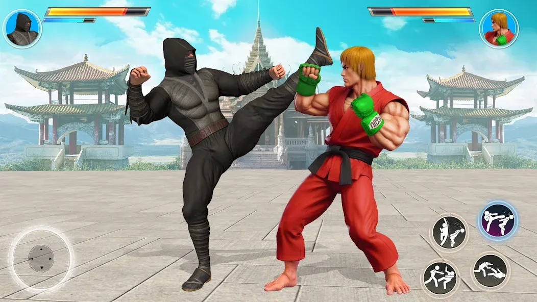 Kung Fu Heros: Fighting Game (упергеройский файтинг Кунгфуигры)  [МОД Menu] Screenshot 4