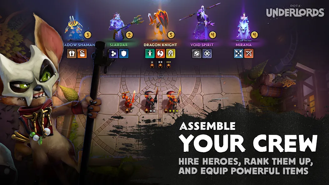 Dota Underlords (Дота Андерлордс)  [МОД Много монет] Screenshot 2