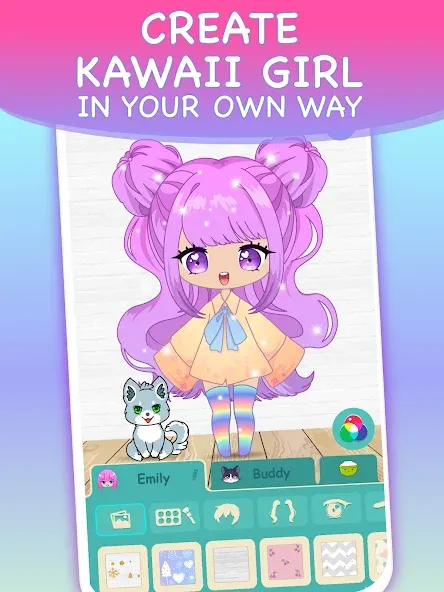 Chibi Dress Up Games for Girls  [МОД Много монет] Screenshot 2