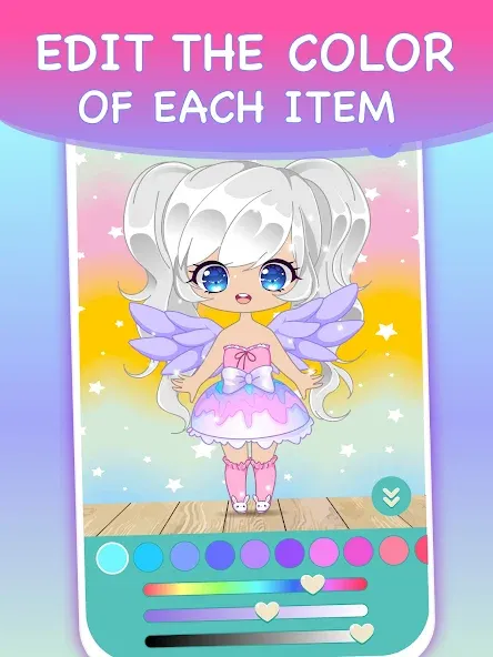 Chibi Dress Up Games for Girls  [МОД Много монет] Screenshot 4