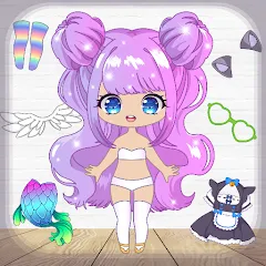 Взломанная Chibi Dress Up Games for Girls  [МОД Много монет] - последняя версия apk на Андроид