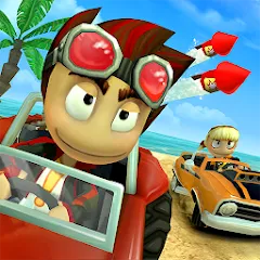 Взломанная Beach Buggy Racing (Бич Багги Рейсинг)  [МОД Mega Pack] - стабильная версия apk на Андроид