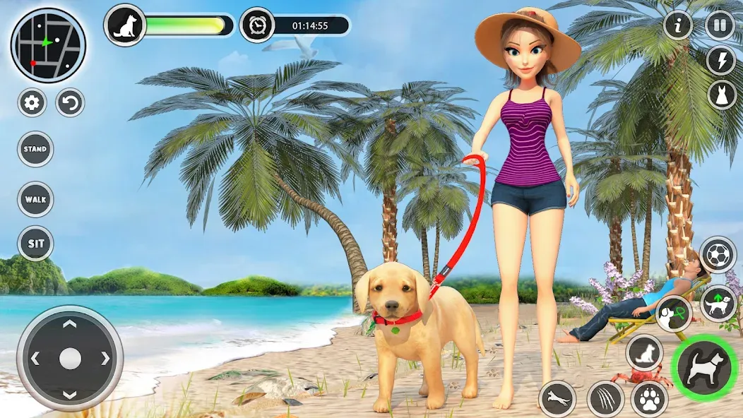 Dog Simulator Pet Dog Games 3D  [МОД Mega Pack] Screenshot 1