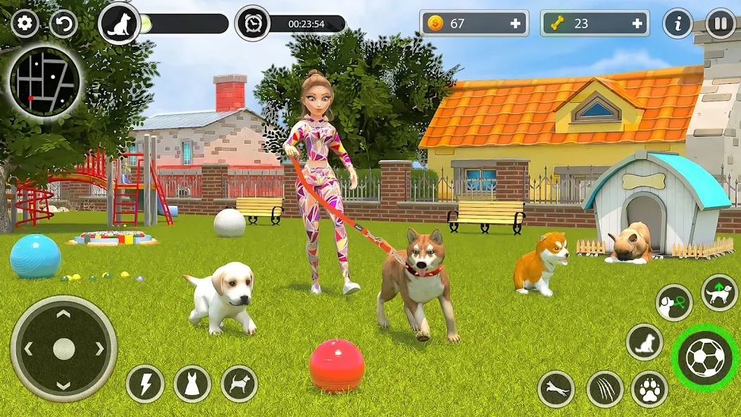 Dog Simulator Pet Dog Games 3D  [МОД Mega Pack] Screenshot 5