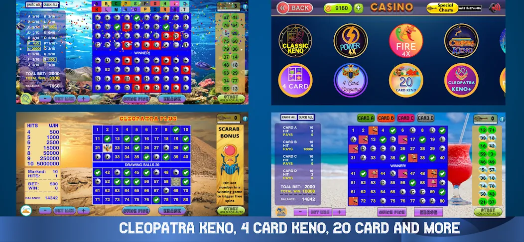 Cleopatra Keno - Keno Games (Клеопатра Кено)  [МОД Mega Pack] Screenshot 3