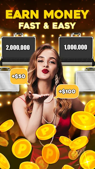 Deal Be Richest: Vegas Coin (Голден Дил Зе Миллион Прайз)  [МОД Unlimited Money] Screenshot 1