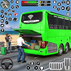 Взломанная Coach Tourist Bus City Driving  [МОД Бесконечные монеты] - стабильная версия apk на Андроид