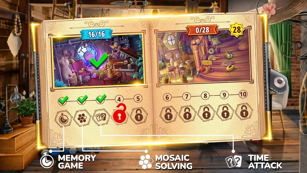 Books of Wonder Hidden Objects  [МОД Много монет] Screenshot 2