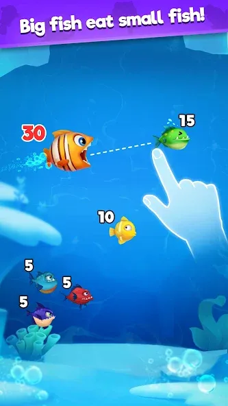 Fish Go.io - Be the fish king  [МОД Много денег] Screenshot 1