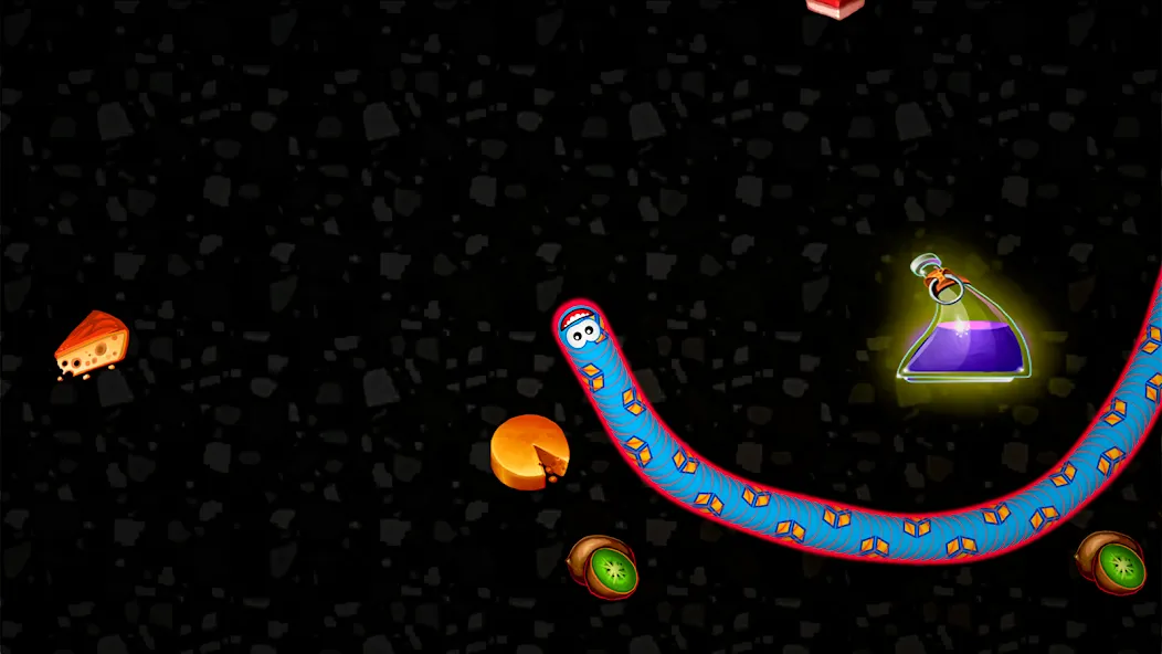 Worms Zone .io - Hungry Snake  [МОД Бесконечные монеты] Screenshot 4